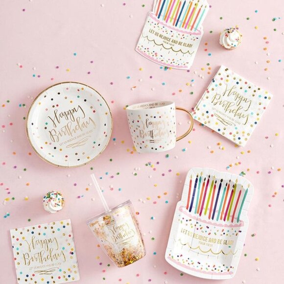 Birthday Cake Plates & Napkins set 16 plates, 20 napkins, Religious Faithworks - Picture 5 of 5